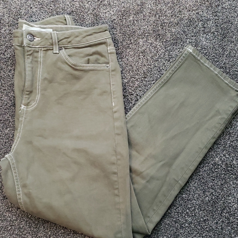 NWOT,  Top Shop, high waist, cropped jeans